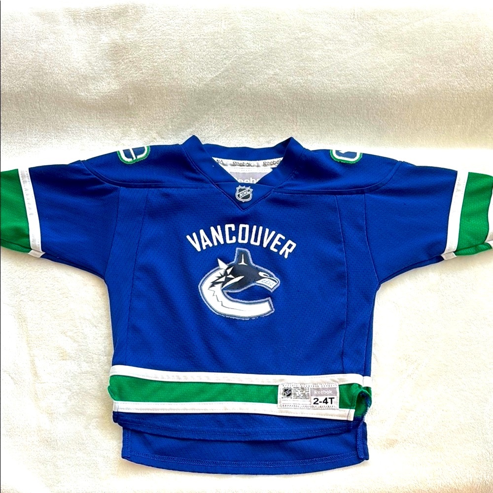Reebok Official Vancouver Canucks Kesler 17 Blue‎ Green Jersey